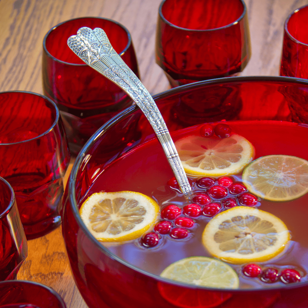 holiday punch bowl