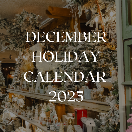 December holiday calendar 2025