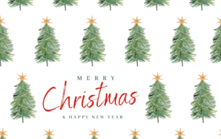 merry christmas with trees