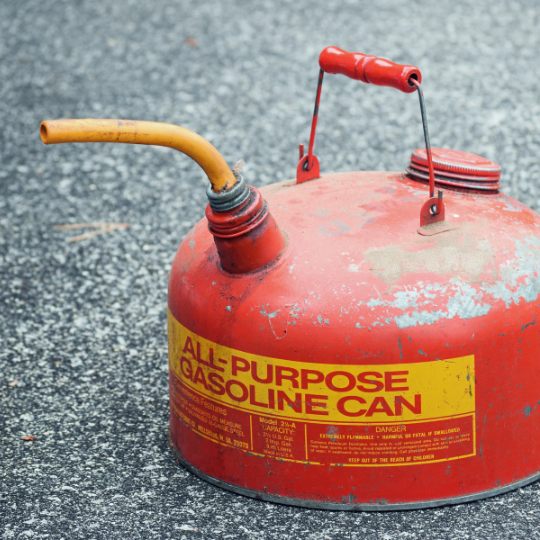 red gas can