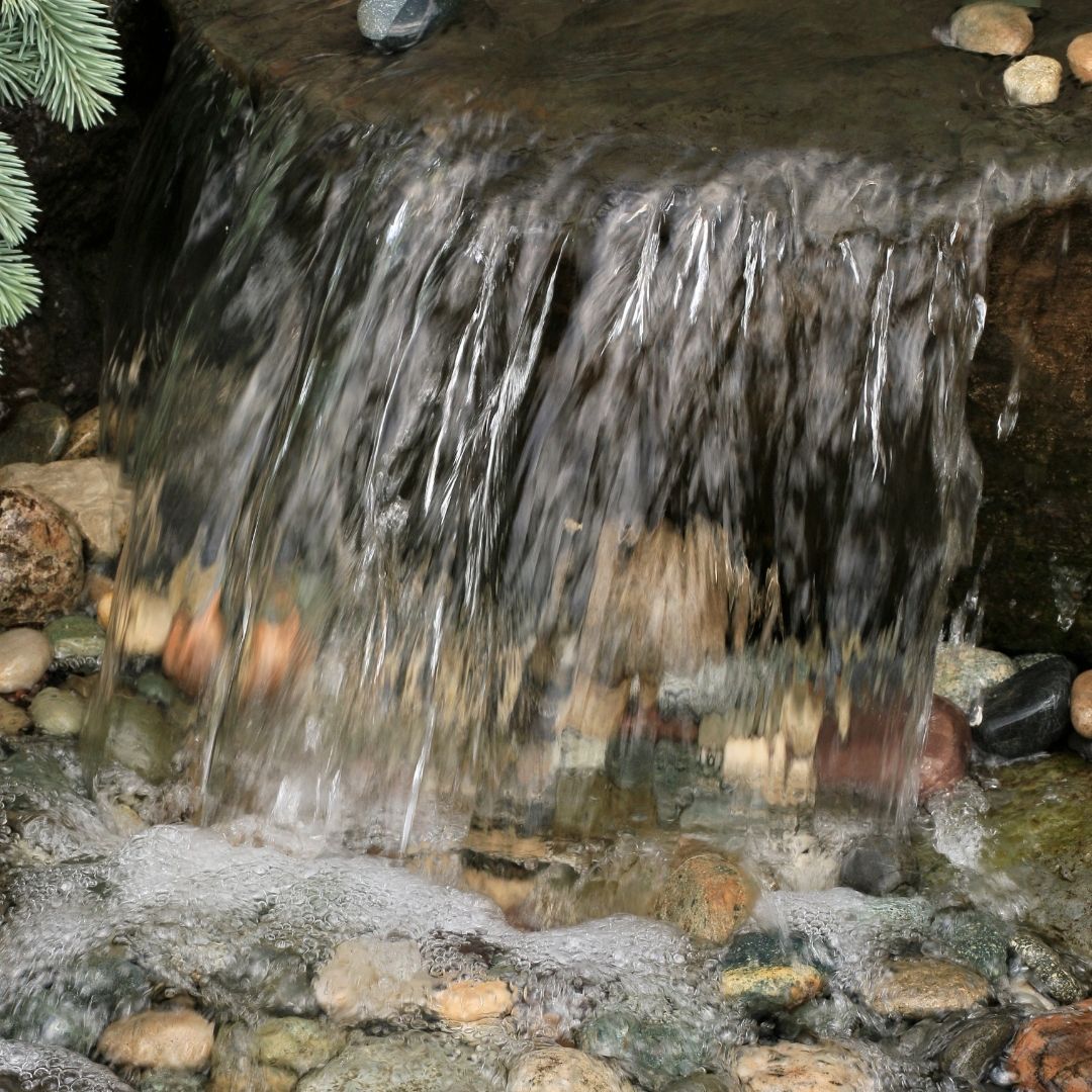 mini rock waterfall