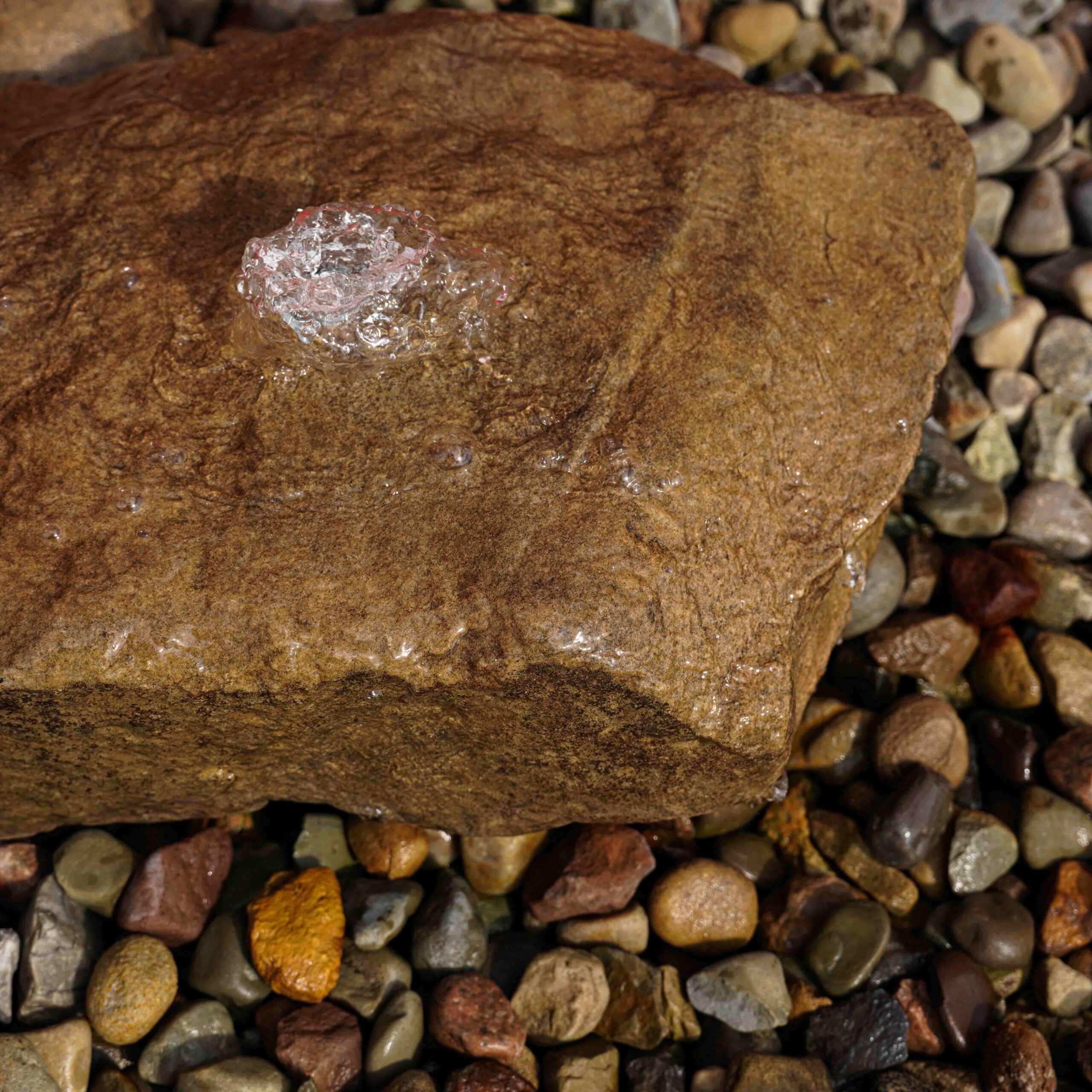bubbling rock water feature